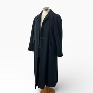 Marvin Richards Black Cashmere Wool Coat